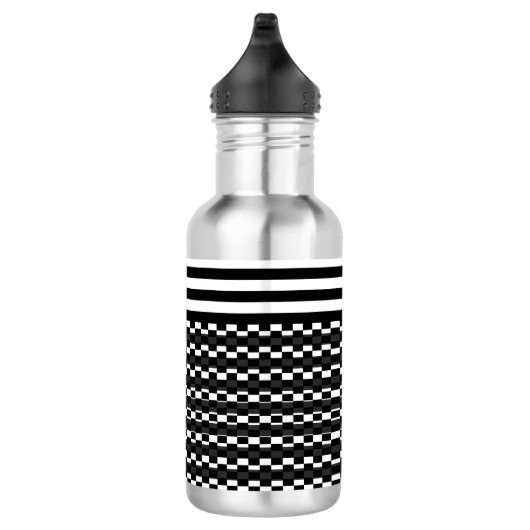 Vun en zwart-wit waterfles (Rechts)