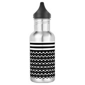 Vun en  zwart-wit waterfles  (Links)