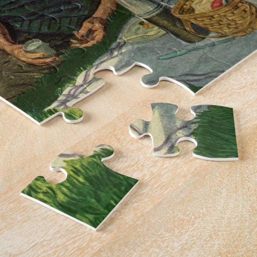  vun Familie Picnic onder een schaduwboom Legpuzzel (Zijkant)