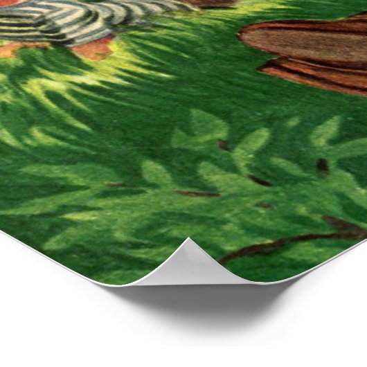  vun Familie Picnic onder een schaduwboom Poster (Hoek)