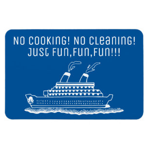 Vun: geen koken, cruiseschepen, kajuitdeur magneet
