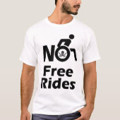 Vun: geen vrije rolstoelrennen met Pirate T-shirt (Voorkant)