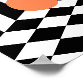 Vun gekleurde schokken in de isometrische ruimte poster (Hoek)