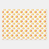 Vun Herfst pompoenen met gecoördineerde omlooppapi Inpakpapier Vel (Voorkant 3)