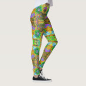 Vun in de zon - groene zonnebloem leggings (Rechts)