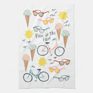 Vun in de zon rijdt keukenhanddoek voor consumptie