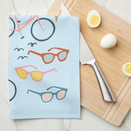 Vun in de zon rijdt keukenhanddoek voor consumptie (Quarter Fold)