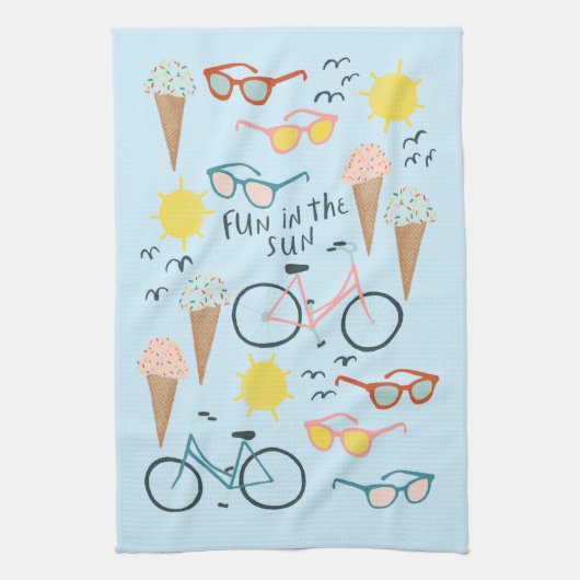 Vun in de zon rijdt keukenhanddoek voor consumptie (Verticaal)