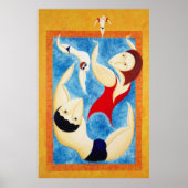 Vun in het zwembad poster (Voorkant)