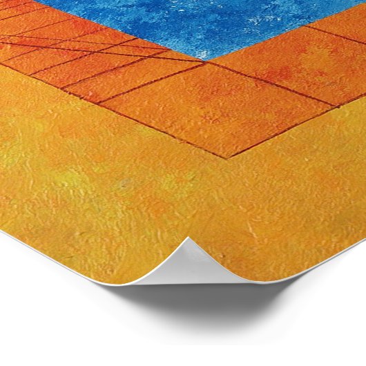 Vun in het zwembad poster (Hoek)