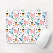 Vun katten en muizen met hart muismat (Met muis)