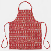 Vun kerstboomkoorts met Sweater Pattern Schort (Voorkant)