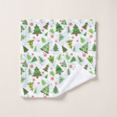 Vun kerstboomschilfers Monogrammed Towels Bad Handdoek (Wasdoekje)