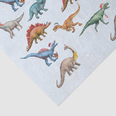 Vun kerstfeestdag Dinosaur-Waterverf Tissuepapier (Detail)