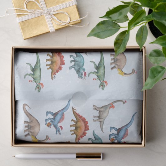 Vun kerstfeestdag Dinosaur-Waterverf Tissuepapier (Geschenk)