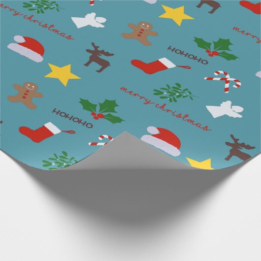 Vun kerstpapier cadeaupapier (Hoek)