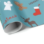 Vun kerstpapier cadeaupapier (Rol Hoek)