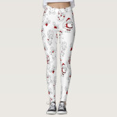 Vun kerstpatroon Holiday-leggings Leggings (Voorkant)