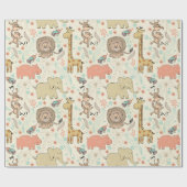 Vun kleurrijk Oerwoud dierpatroon Cadeaupapier (Vlak)