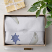 Vun kustzeeschok blauw 10lb-papier, wit tissuepapier (Geschenk)