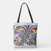 Vun mode vormt kunst tote bag (Achterkant)