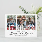 Vun Multi Foto Modern sparen de Uitnodiging van de (Staand voorkant)