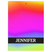 vun multicolored regenboogachtige patronen; Aangep Klembord (Achterkant)