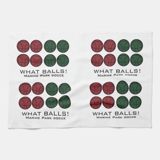 VUN NEEM EEN GROOT GAME BOEK AAN - WAT BALLEN! THEEDOEK (Horizontaal)