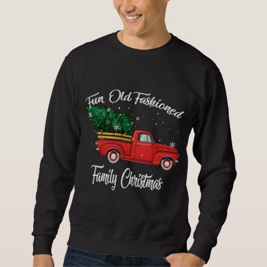 Vun Old Fashioned Family - kerstboom Oldtimer R Trui (Voorkant)