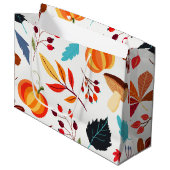 Vun oogstpatroon herfst groot cadeauzakje (Voorkant Gekanteld)