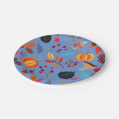 Vun oogstpatroon herfst papieren bordje (Gekanteld)