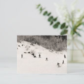 Vun op de skipistes briefkaart (Staand voorkant)