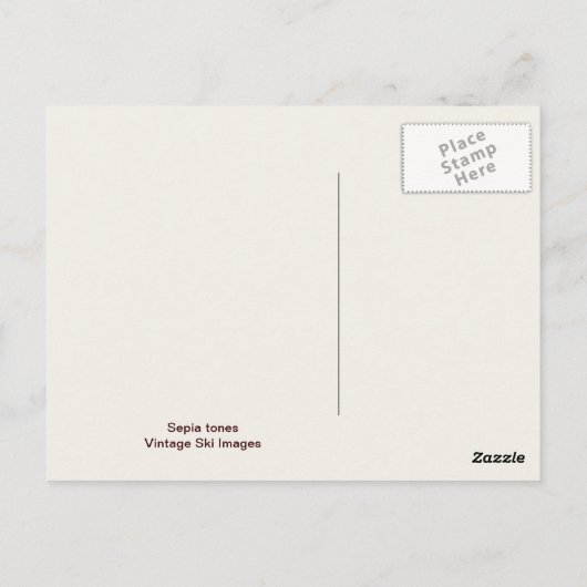 Vun op de skipistes briefkaart (Achterkant)