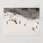 Vun op de skipistes briefkaart (Voorkant)