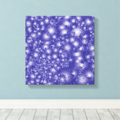 Vun PAARS Abstract inktpatroon Super Splash Canvas Afdruk (Insitu (Houten vloer))