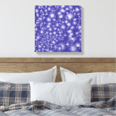 Vun PAARS Abstract inktpatroon Super Splash Canvas Afdruk (Insitu (Slaapkamer))