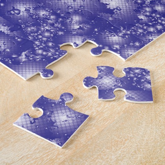 Vun PAARS Abstract inktpatroon Super Splash Legpuzzel (Zijkant)