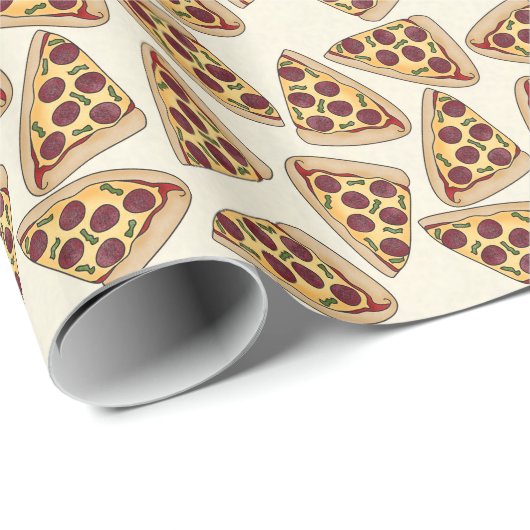 Vun Pizza patroon inpakpapier (Rol Hoek)