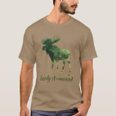 Vun Quote Easily Amosed Camouflage Moose T-Shirt (Voorkant)