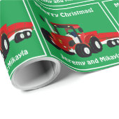 Vun Red Tractor en aanhangwagen Cadeaupapier (Rol Hoek)