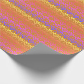 Vun regenboog Litouws folkhartenpatroon Cadeaupapier (Hoek)