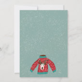 Vun rendierlelijke zweet kersttekening kaart (Achterkant)