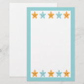 Vun schattig onder het zee zetvispapier briefpapier (Voorkant / Achterkant)