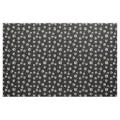 Vun Skulls Print Fabric, zwart Stof (Fat Quarter)
