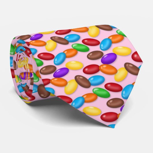 Vun snoep patroon mannen stropdas (Opgerold)