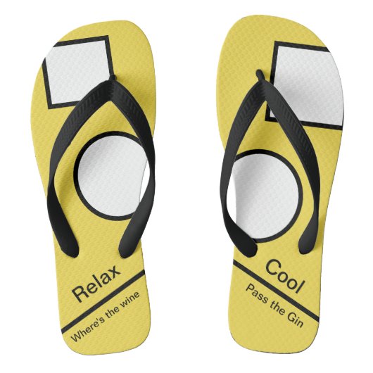 Vun Teenslippers "Waar is de wijn/Pass the Gin" (Voetbed)