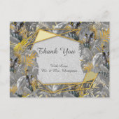 Vun, uitgedrukt in geel en grijs plant briefkaart (Voorkant)