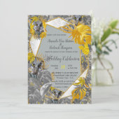 Vun, uitgedrukt in geel en grijs plant kaart (Staand voorkant)