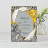 Vun, uitgedrukt in geel en grijs plant kaart (Staand voorkant)