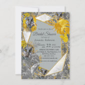 Vun, uitgedrukt in geel en grijs plant kaart (Voorkant)